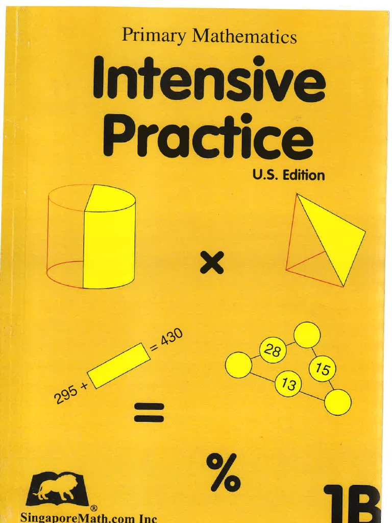 Singapore Primary Mathematics 1B Intensive Practice | PDF