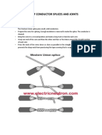 Types of Conductor Splices and Joints