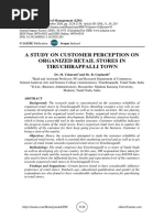 A Study On Customer Perception On Organized Retail Stores in Tiruchirappalli Town