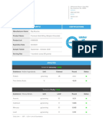 Sample Certifications: Manufacturer Name Product Name Product Lot Expiration Date Sample Tested Serving Size