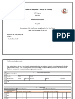 University of Baghdad College of Nursing: Pain Determination Questionnaire