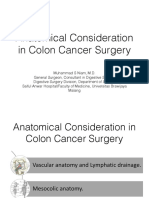 Anatomical Considerations in Colon Cancer Surgery