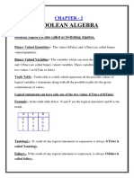 Boolean Algebra: Chapter - 2