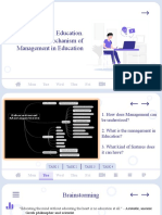 Management in Education. The Modern Mechanism of Management in Education