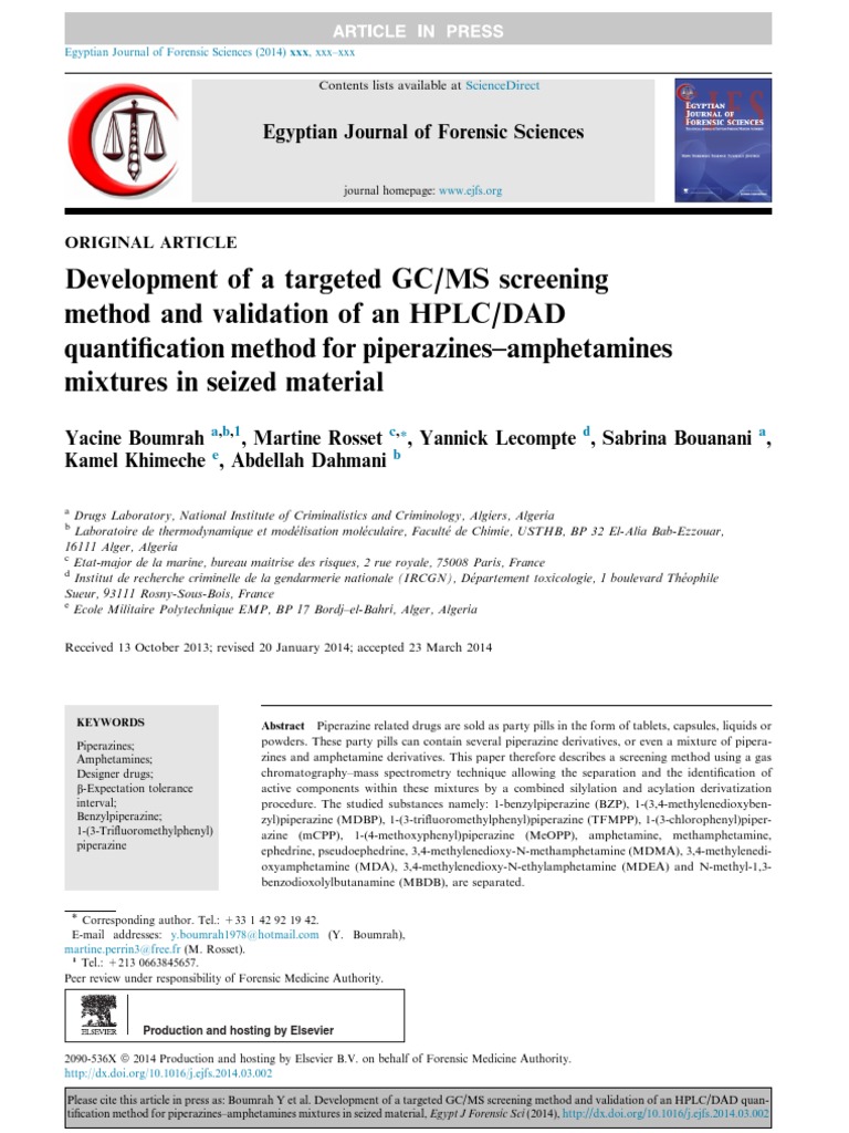 Development of A Targeted GC MS Screenin | PDF | Gas Chromatography ...