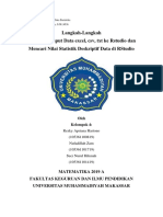 Langkah-Langkah Input Data File Excel, CSV, TXT Ke RStudio Dan Mencari Nilai Statistika Deskriptif Di RStudio