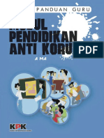 Buku Modul Panduan Guru Modul Pendidikan Antikorupsi SMA