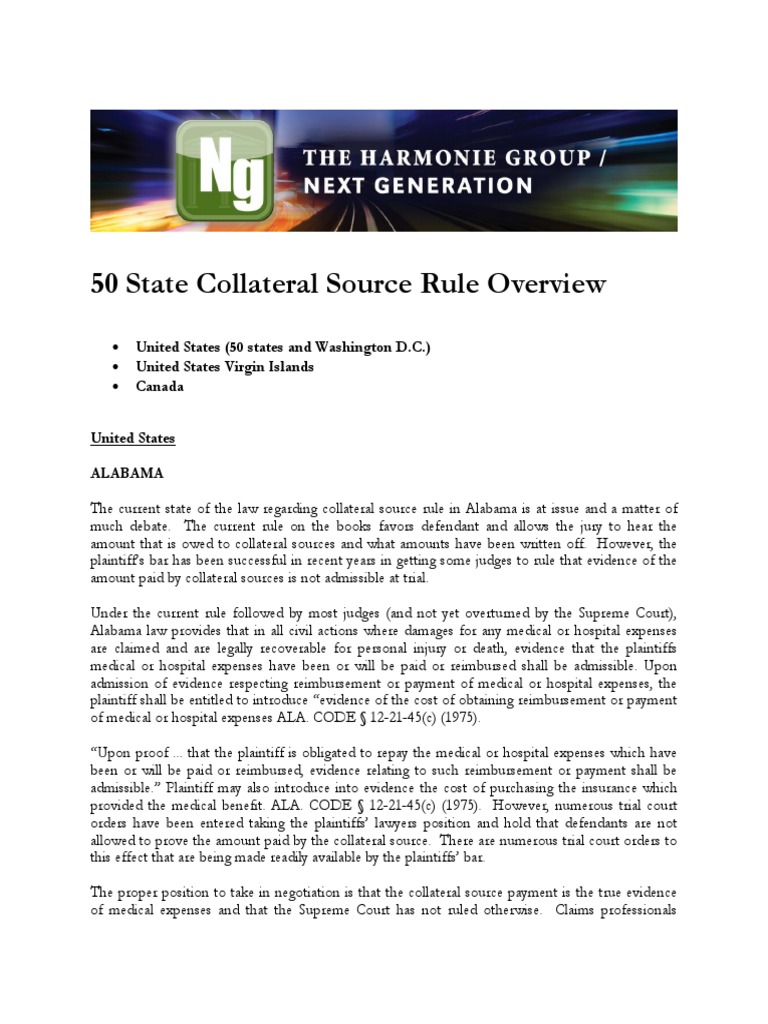 Collateral Source Rule 2016 PDF Tort Damages