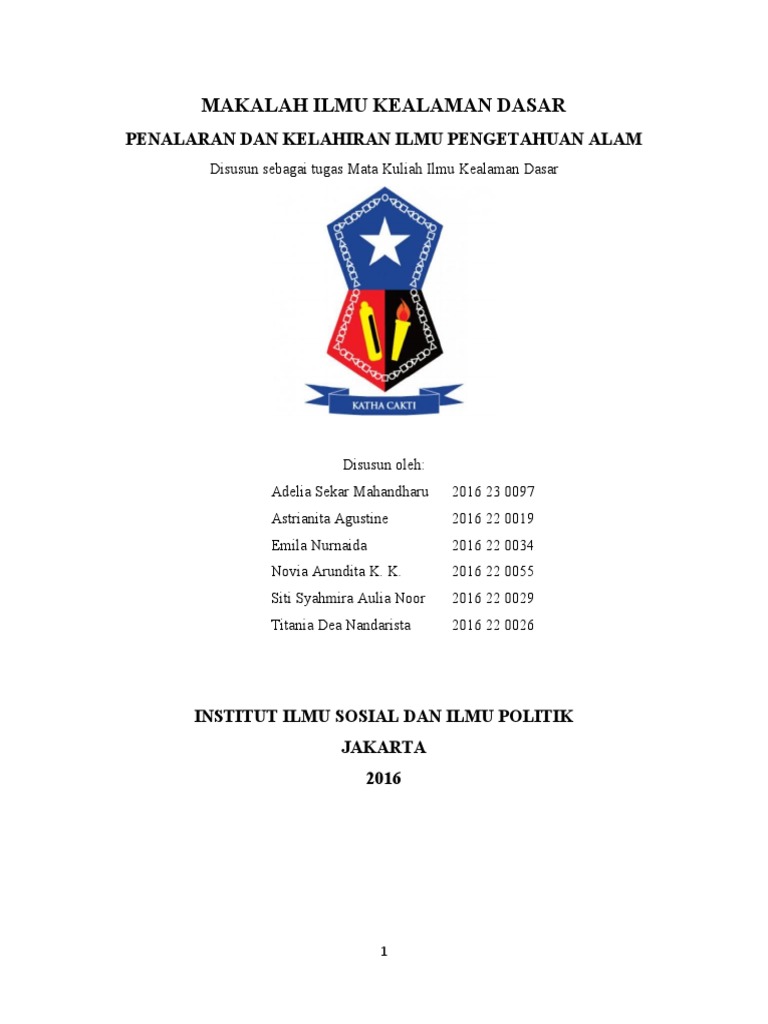 Penalaran dan Ilmu Pengetahuan Alam | PDF | Sains & Matematika