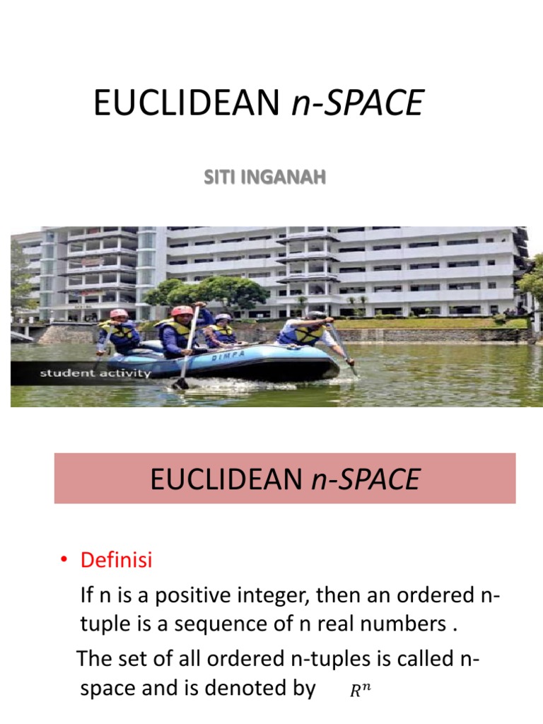 Understanding Euclidean n-Space Concepts | PDF