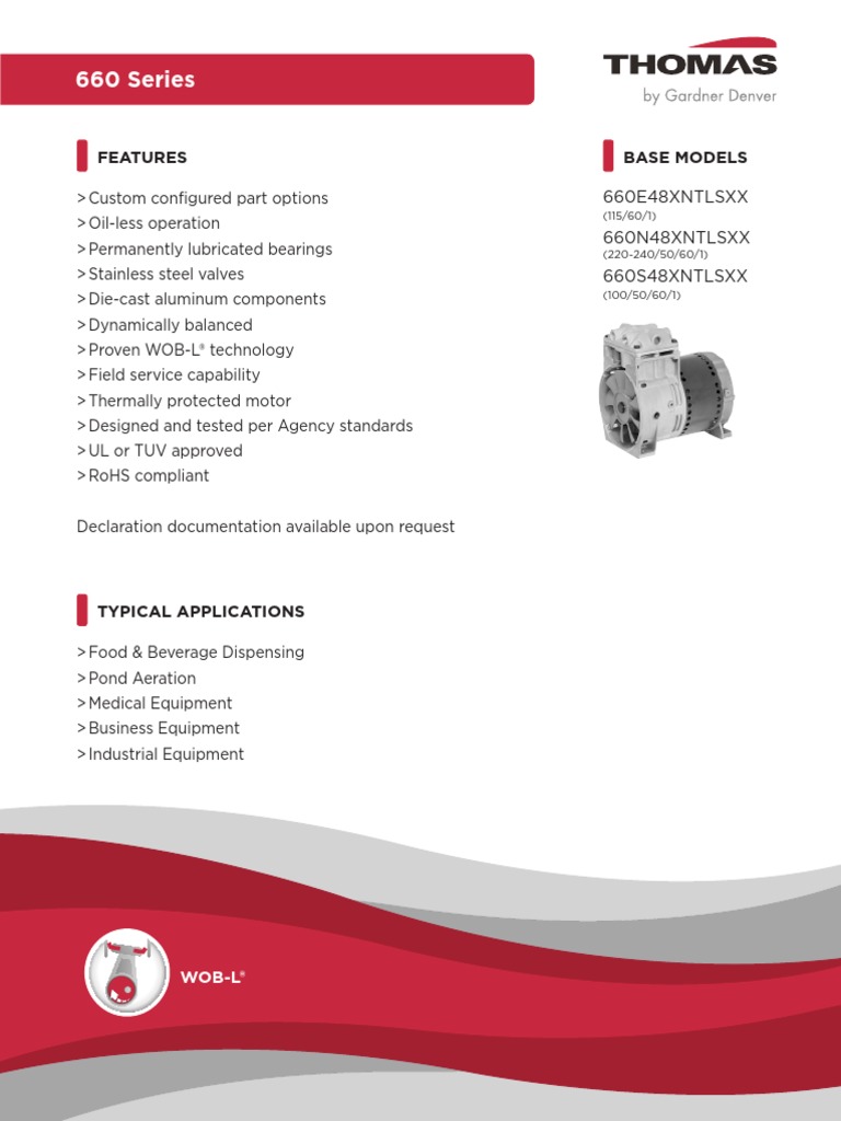660 Series: Features Base Models | PDF | Electric Motor | Vacuum