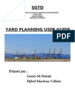 User Guide Yard Planning