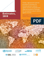 Violence Against Women Prevalence Estimates, 2018