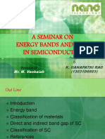 A Seminar On Energy Bands and Gaps in Semiconductor: Mr. M. Venkaiah