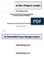 The Role of The Project Leader: Dr. Alexander Laufer