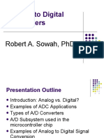 Analog To Digital Converters: Robert A. Sowah, PHD