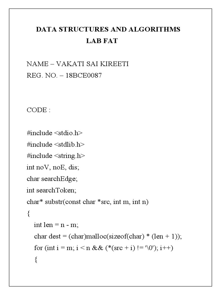 Data Structures and Algorithms | PDF