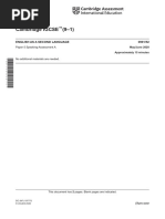 Cambridge IGCSE (9-1) : English As A Second Language 0991/52