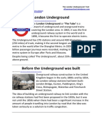 The London Underground. Text