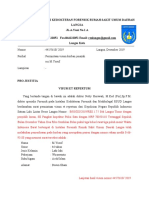 Instalasi Kedokteran Forensik Rumah Sakit Umum Daerah Langsa JL.A.Yani No.1 A Langsa Kota