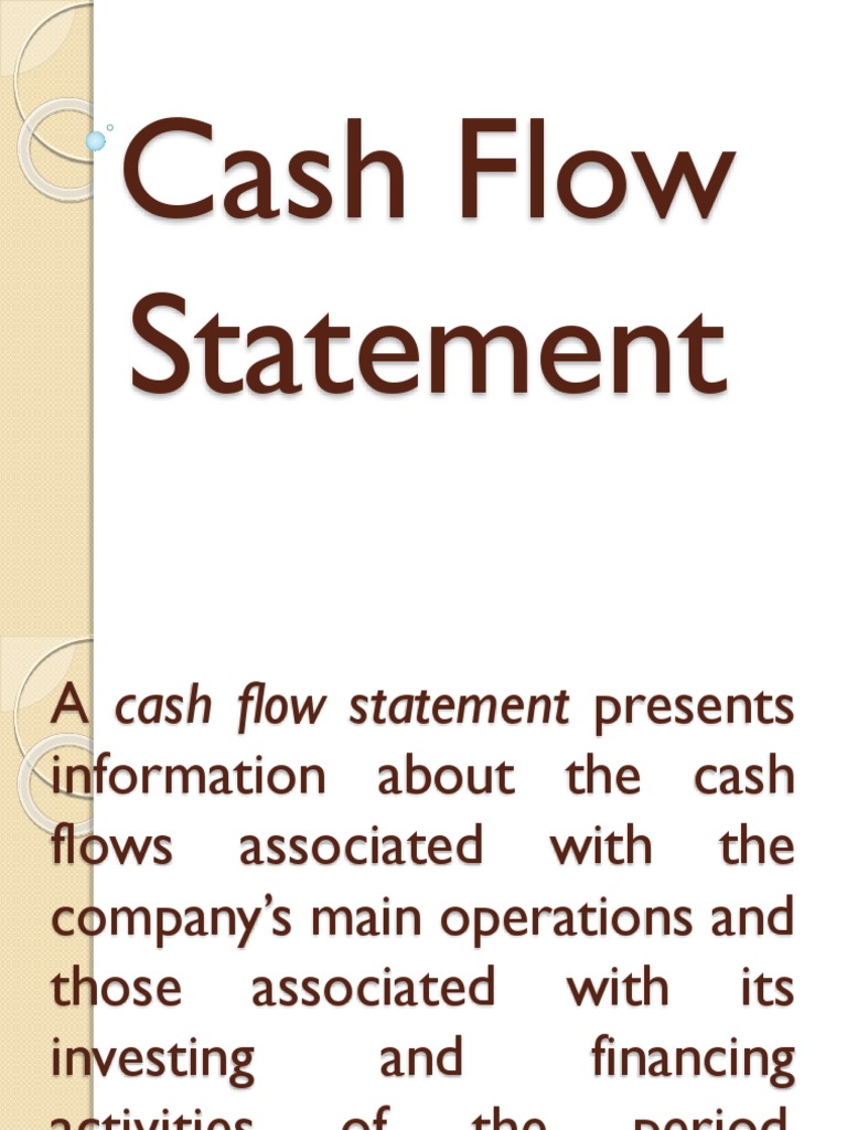 Cash Flow Statement PDF Dividend Cash Flow Statement