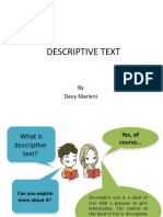Descriptive Text: by Devy Marleni