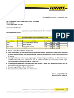 Cotizacion Planta San Felipe (CPM) S-A