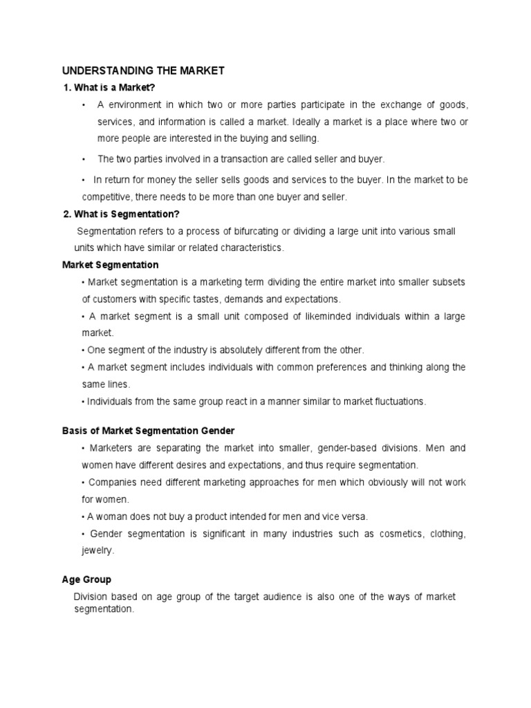Market Segmentation Explained | PDF | Market Segmentation | Marketing
