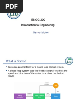 ENGG 200 Introduction To Engineering: Servo Motor