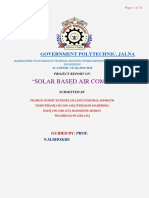 "Solar Based Air Compressor": Government Polytechnic, Jalna