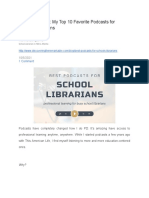 on demand pd  my top 10 favorite podcasts for schools librarians  1 