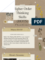 Higher Order Thinking Skills (HOTS) Questions