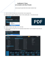 How to Install U-he Hive Presets