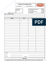 Cv-pr-Form-001 Control de Charlas Telcoh