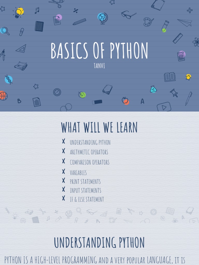 Basics of Python | PDF