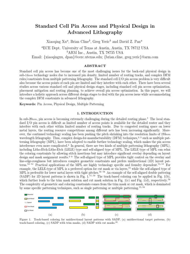 Pin Access PDF | PDF | Routing | Computer Engineering