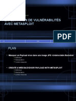 Exploitation de vulnérabilités avec Metasploit