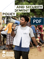 Safety and Security Management Policy 2018