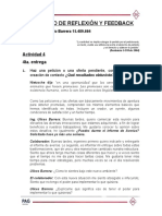 ACTIVIDAD 4 DE REFLEXION Y FEEDBACK - Ulices Barrera Tillero 15489664