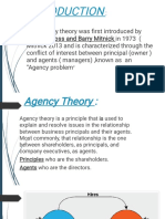Ob Presentation Agency Theory