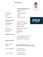 Curriculum Vitae: Informacion Personal