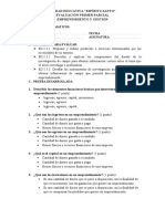 Evaluación Primer Parcial Emprendimiento Segundo