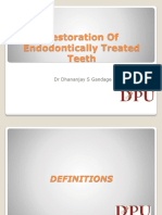 Restoration Ofendodontically Treated Teeth 97-2003 Version