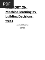 REPORT On DECISION TREE