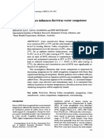 1989 - Rearing Temperature Influences Flavivirus Vector Competence of Mosquitoes