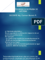 Pruebas Hipótesis Estadísticas