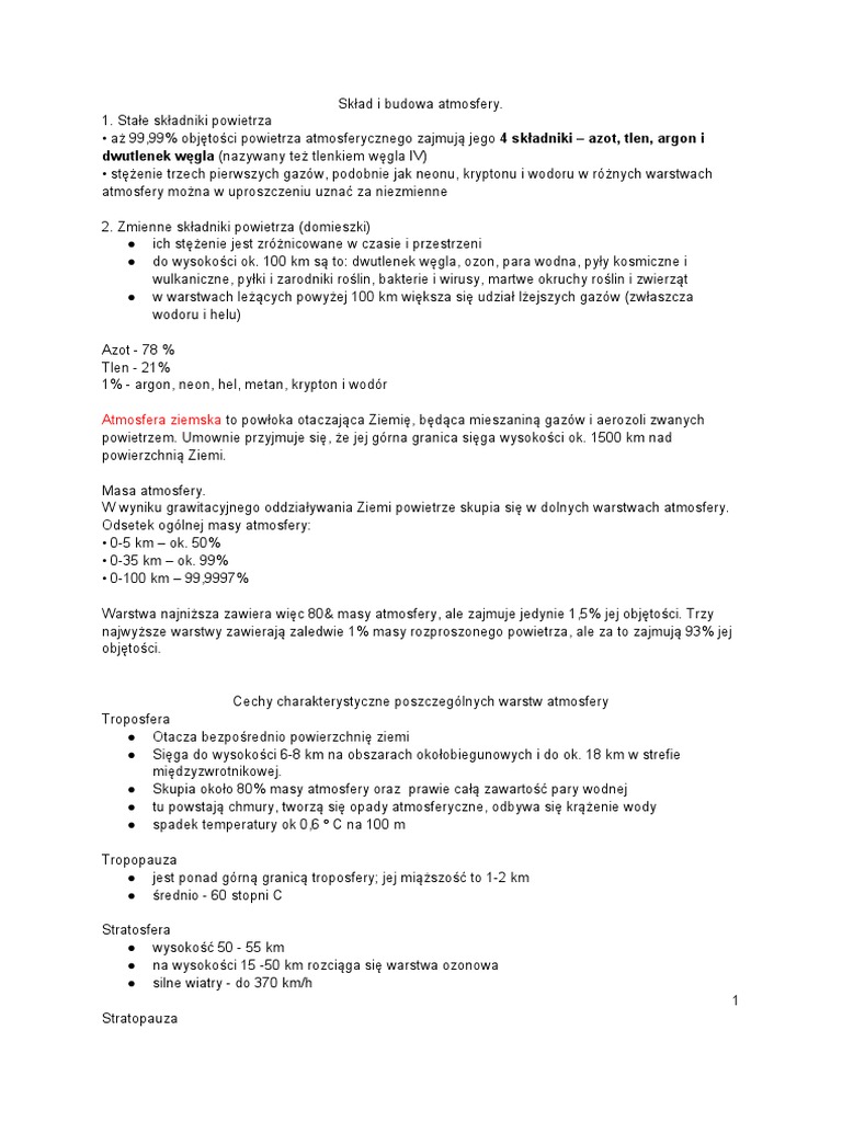 Atmosfera | PDF