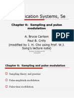 Communication Systems, 5e: Chapter 6: Sampling and Pulse Modulation