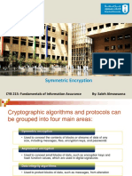 Symmetric Encryption: CYB 215: Fundamentals of Information Assurance By: Saleh Almowuena