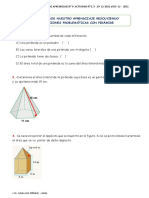 Ficha de Reforzamiento-Alculamos El Area y Volumen de Una Piramide